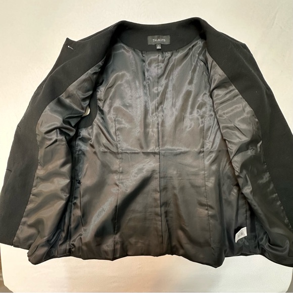 Talbots Black Textured Garment - Picture 4 of 10